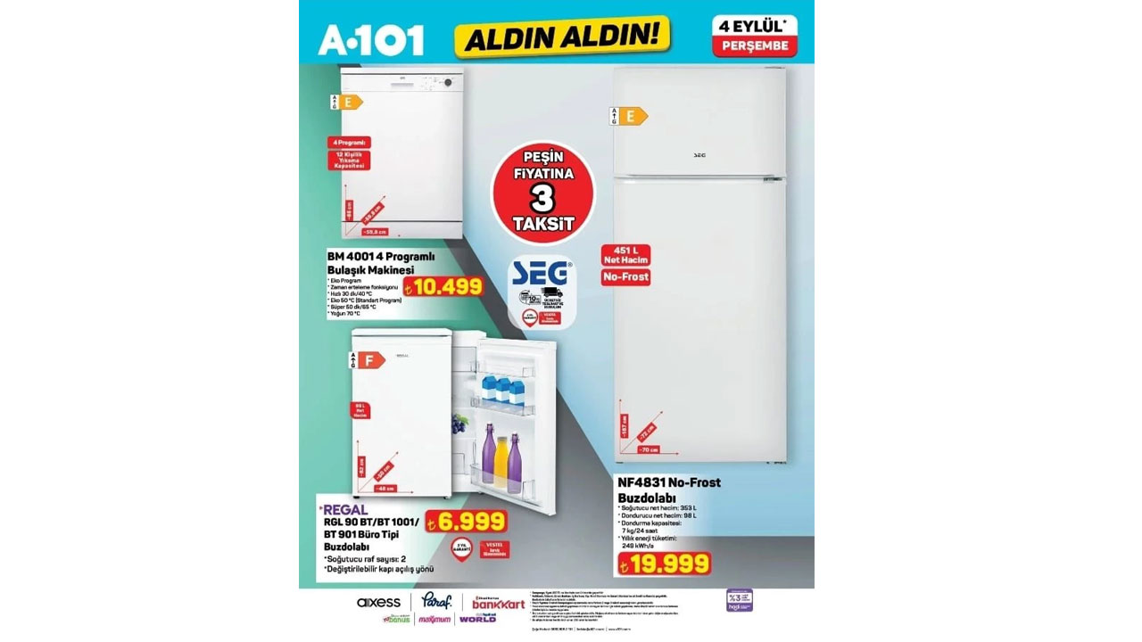 Foto - Fırsatlar rüzgarı başlıyor! A101'de 4 Eylül 2025 Perşembe günü indirimleri açıklandı