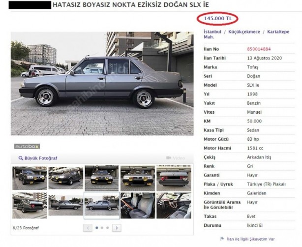 Foto - Fiyatları görenler şoke oldu! 20 yaşında büyük araçlar...