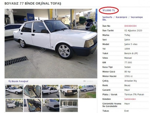 Foto - Fiyatları görenler şoke oldu! 20 yaşında büyük araçlar...