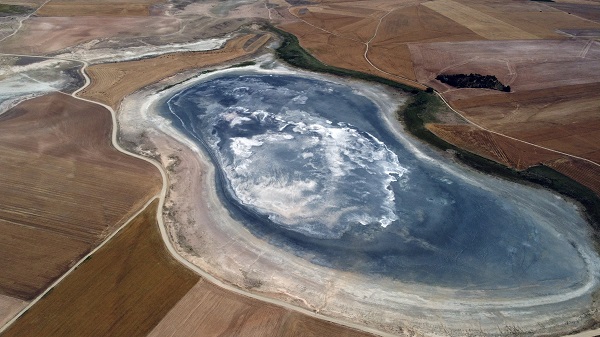 Foto - Flamingolara ev sahipliği yapıyordu! O gölün son hali yürek burktu