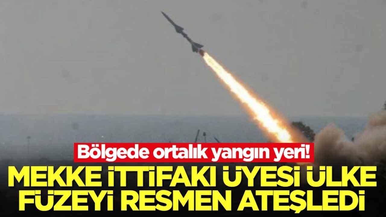 Flaş gelişme: Bölgede işler karışmışken Mekke İttifakı üyesi füzeyi ateşledi