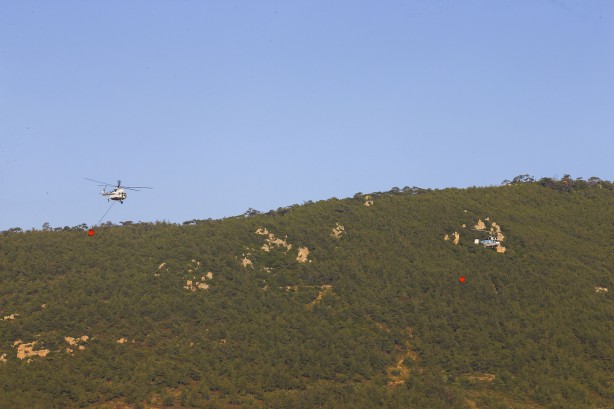 Foto - Foça'da orman yangını