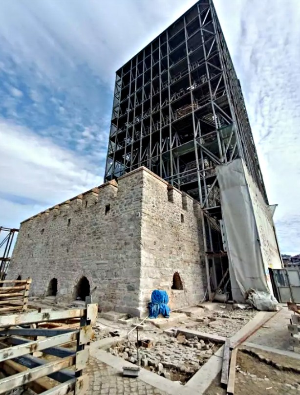 Foto - Fotoğraflar geldi! Kız Kulesi'nde kubbe ahşap imalatları tamamlandı... İşte son görüntü...