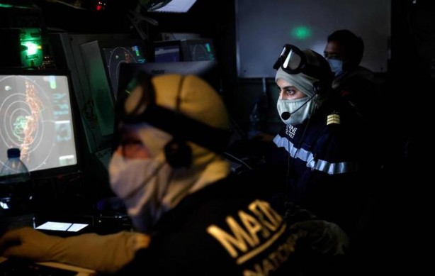 Foto - Fotoğraflar olay oldu! Fransız savaş gemisinin radarında dikkat çeken Türkiye detayı