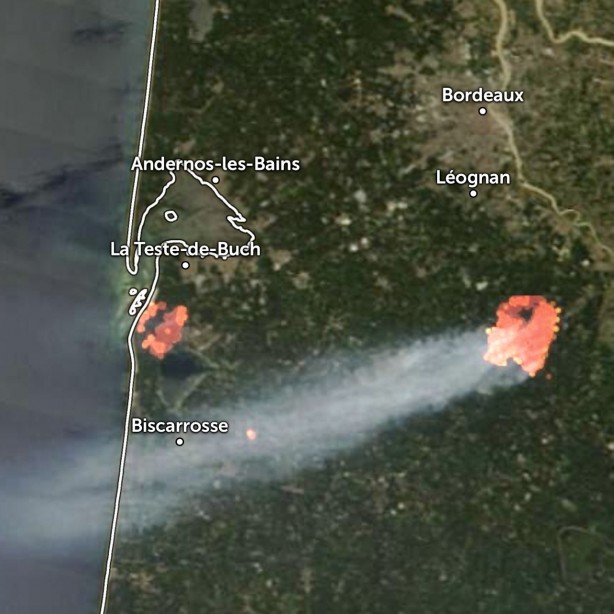 Foto - Fransa cayır cayır yanıyor! Yangın günlerdir söndürülemiyor