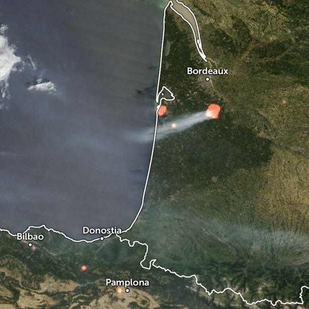 Foto - Fransa cayır cayır yanıyor! Yangın günlerdir söndürülemiyor