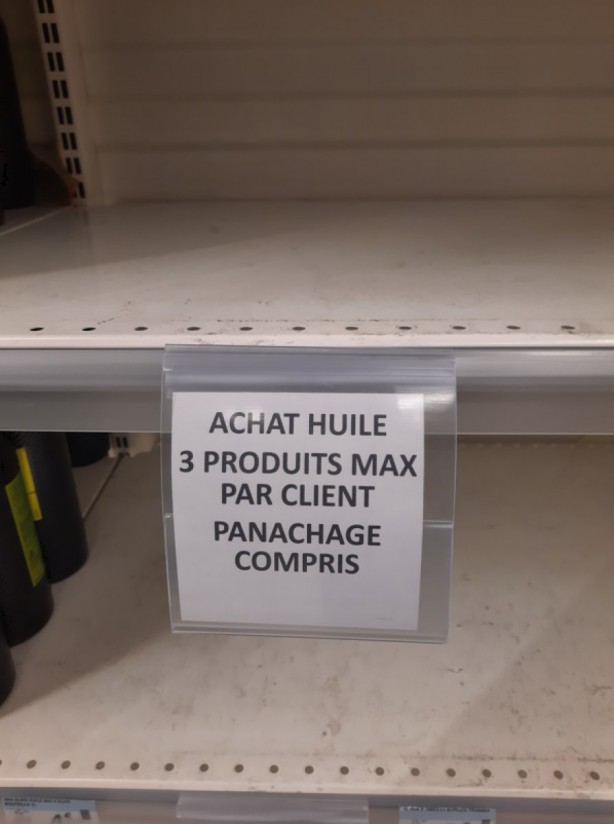 Foto - Fransa’da Ayçiçek yağı kalmadı! Raflar boşaldı