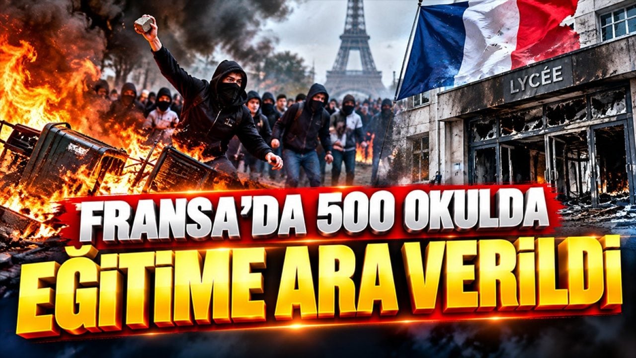 Fransa’da eğitim krizi büyüyor! 500’e yakın lisede dersler durduruluyor