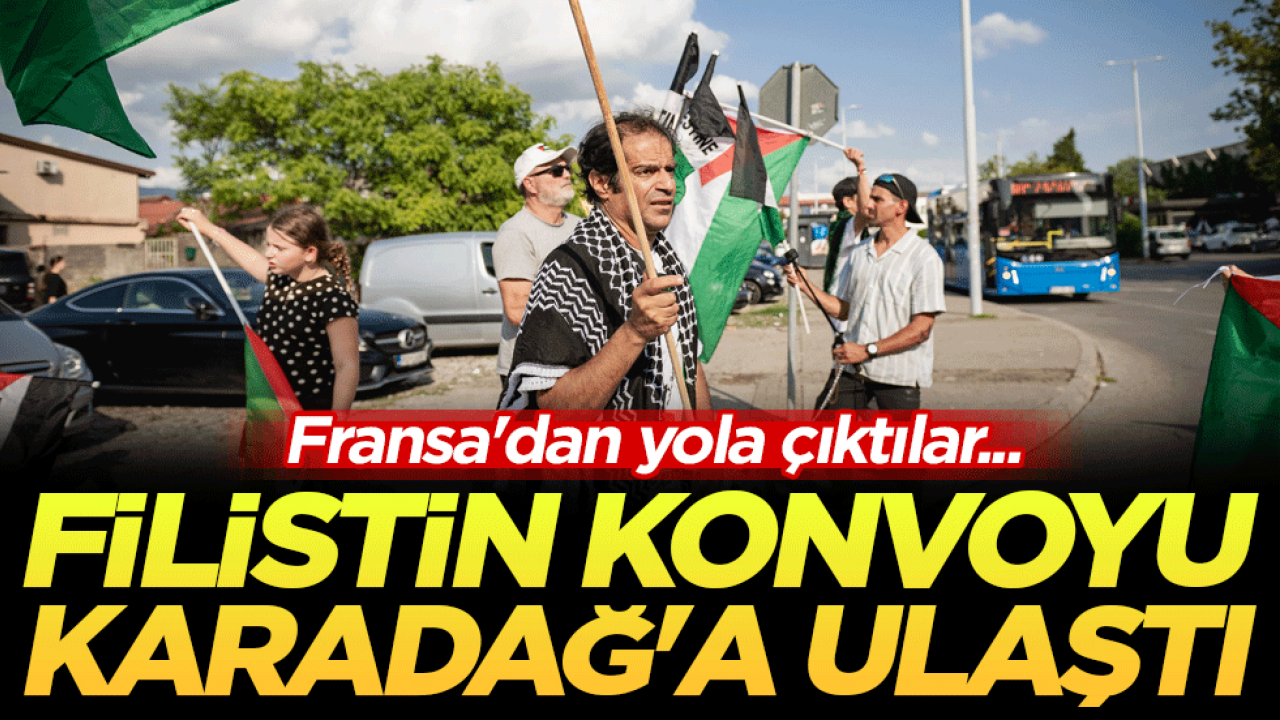 Fransa'dan yola çıktılar...Filistin konvoyu Karadağ'a ulaştı! 