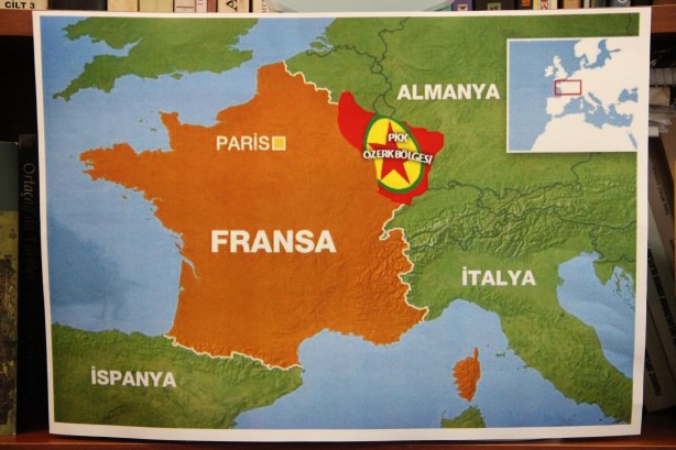 Foto - Fransa'nın yeni haritasını paylaştı: Türkiye'den Macron'a gönderdik