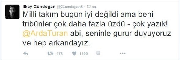 Foto - Futbol camiasından Arda Turan'a destek