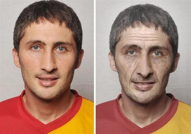 Foto - Futbolcular yaşlanınca böyle gözükecek!