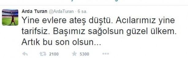 Foto - Futbolculardan hain saldırıya tepki yağdı