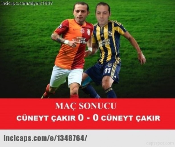 Foto - Galatasaray-Fenerbahçe maçı capsleri