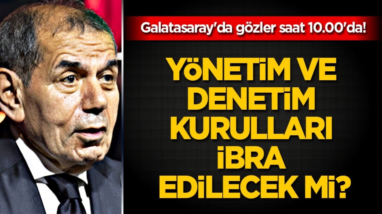 Galatasaray Kulübü duyurdu: Gözler Saat 10.00'da! Yönetim ve Denetim Kurulları ibra edilecek mi?
