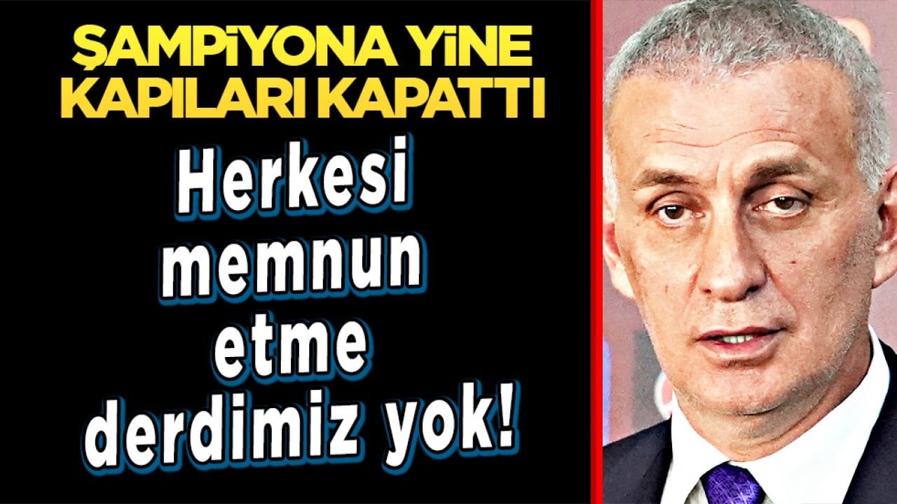 Galatasaray'a kapıları kapattı: Hacıosmanoğlu son sözü söyledi: Herkesi memnun etme derdimiz yok!