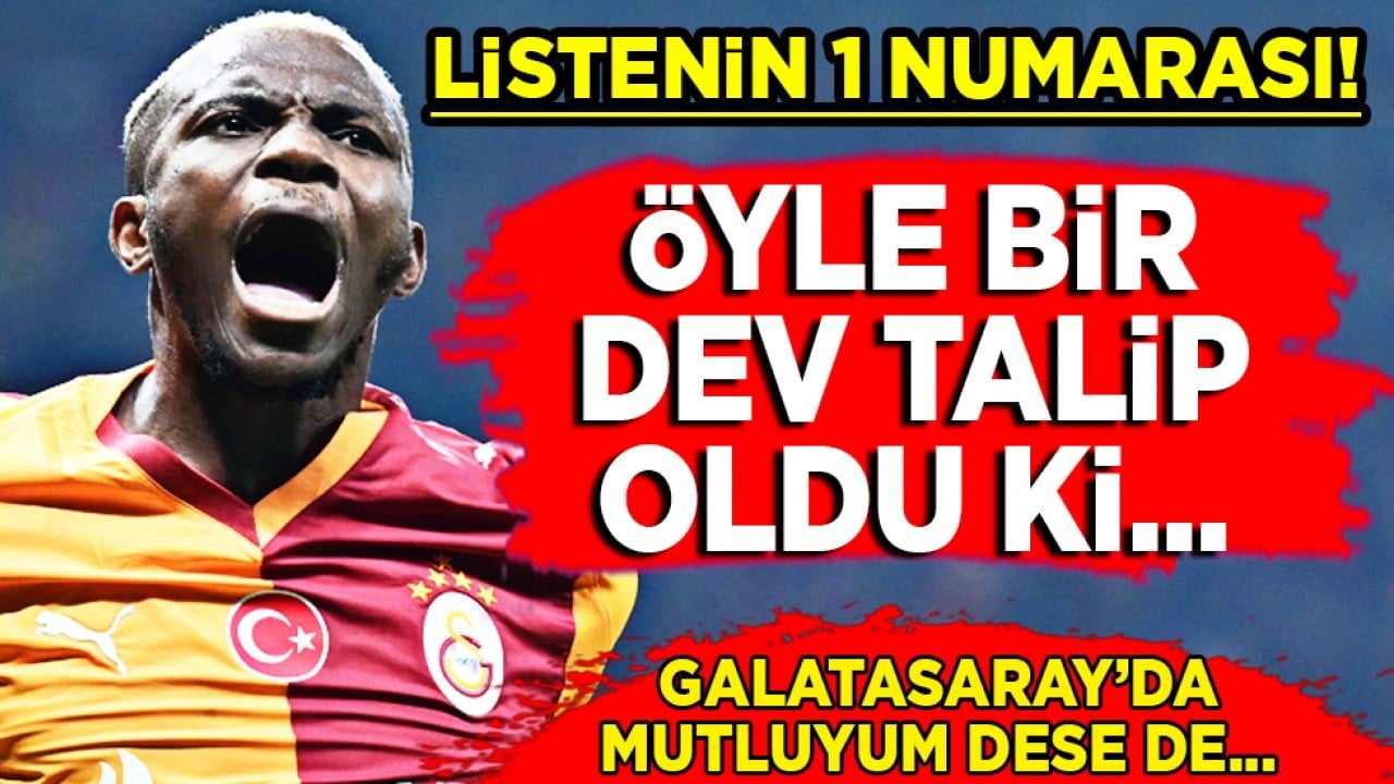 Galatasaray'da mutluyum dese de... Manchester United'da gündem Osimhen: Caught Offsıde yazdı