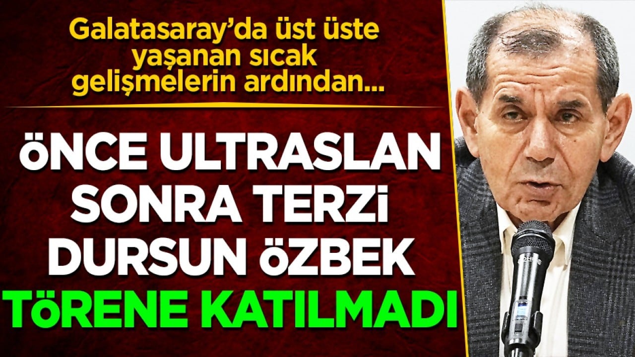 Galatasaray’da üst üste yaşanan sıcak gelişmelerin ardından... Dursun Özbek toplantıya katılmadı!