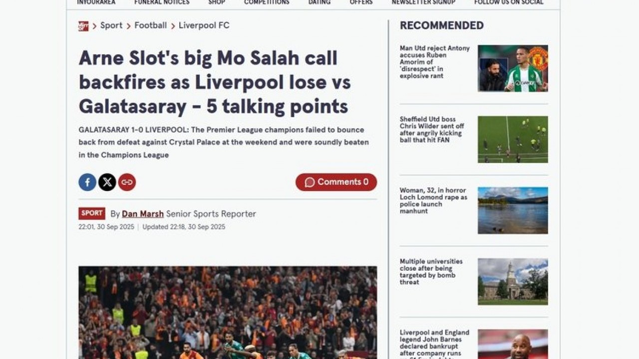 Foto - Galatasaray’ın Zaferi Dünya Basınında: 'Liverpool İstanbul'da diz çöktü'