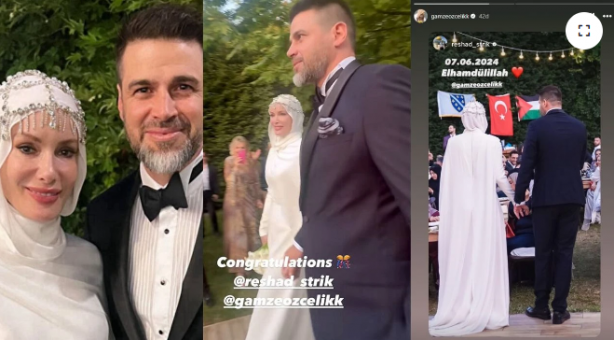 Foto - Gamze Özçelik ile oyuncu Reshad Strik evlendi! İkisi de hayırlı işler peşinde koşuyordu