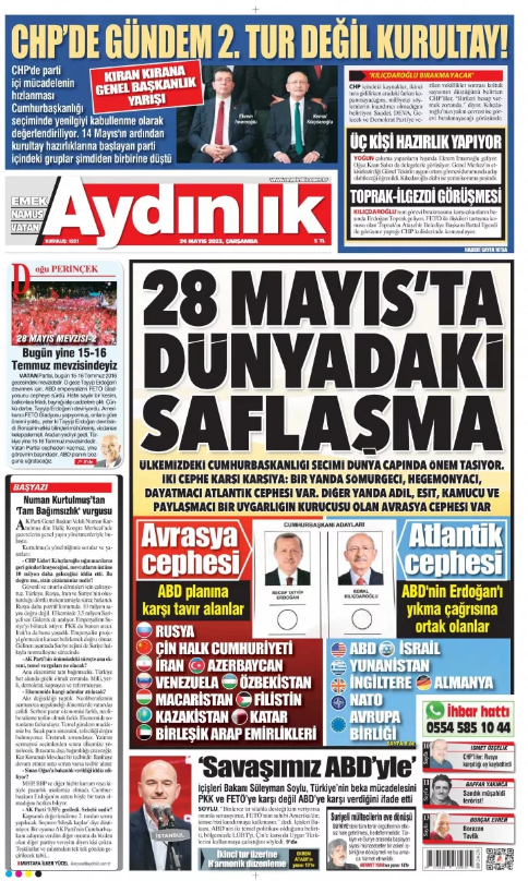 Foto - Gazete 1. sayfaları