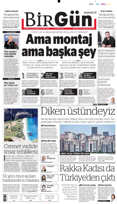Foto - Gazete 1. sayfaları