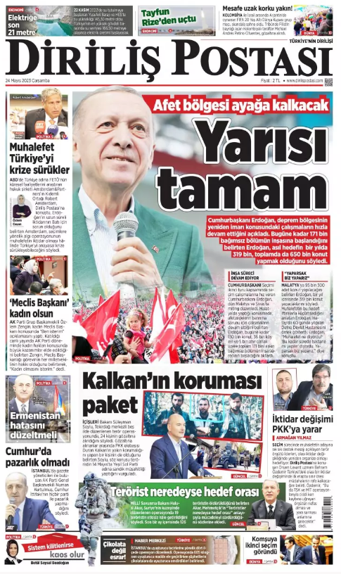 Foto - Gazete 1. sayfaları