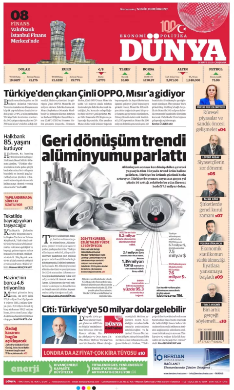 Foto - Gazete 1. sayfaları