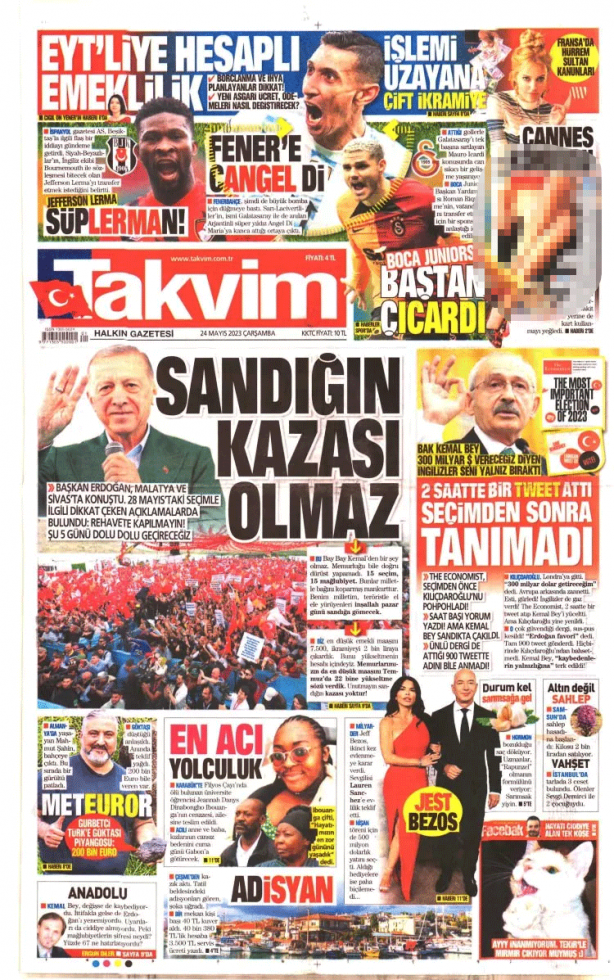Foto - Gazete 1. sayfaları