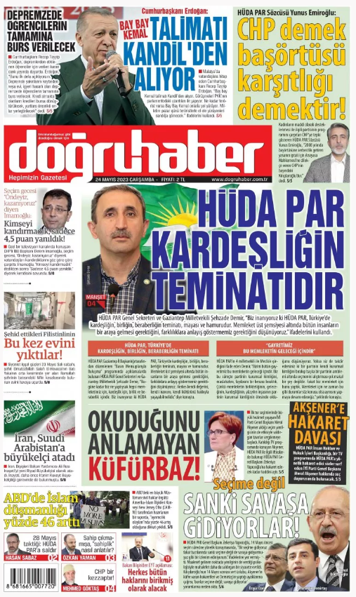 Foto - Gazete 1. sayfaları