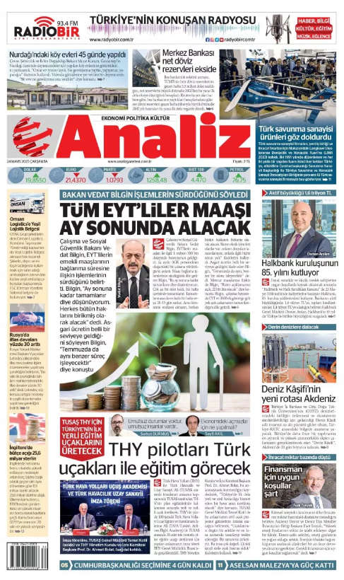 Foto - Gazete 1. sayfaları