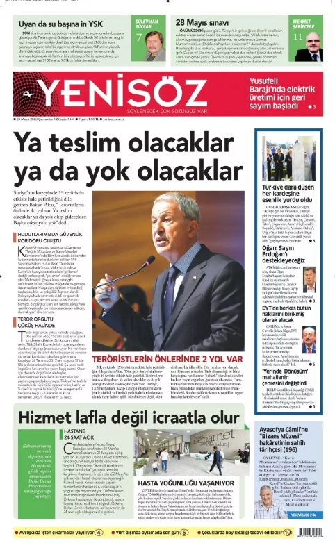 Foto - Gazete 1. sayfaları