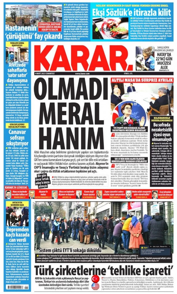 Foto - Gazeteler Akşener'i nasıl gördü? "'Abla' patladı"