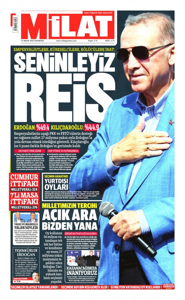 Foto - Gazeteler seçim sonuçlarını nasıl gördü? Çamur medyasında akıllara zarar manşet