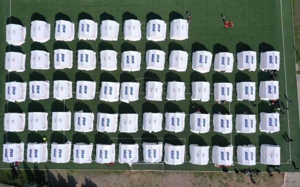 Foto - Gaziantep-İslahiye'de depremzedeler için çadır kuruldu