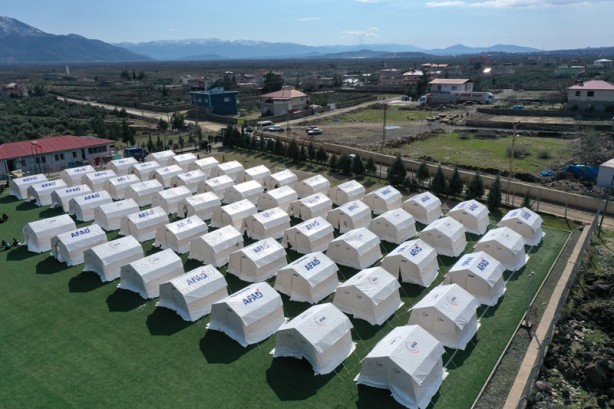 Foto - Gaziantep-İslahiye'de depremzedeler için çadır kuruldu