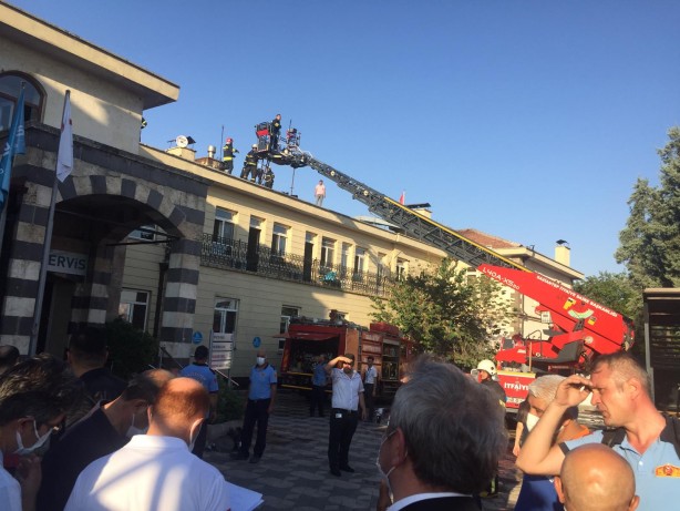 Gaziantep'te özel bir hastanede yangın çıktı