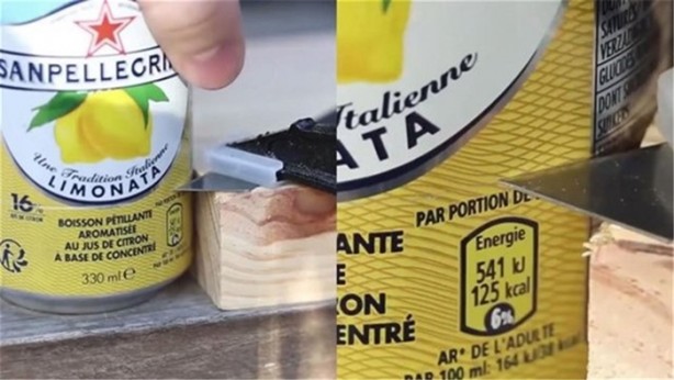 Foto - Gazlı içecek kutusuyla yaptığı şeye inanamayacaksınız
