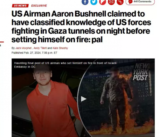 Foto - Gazze için diri diri kendini yakmıştı! Pısırık Müslümanları utandıran ABD askeriyle ilgili dünyayı ayağa kaldıran iddia! Meğer…