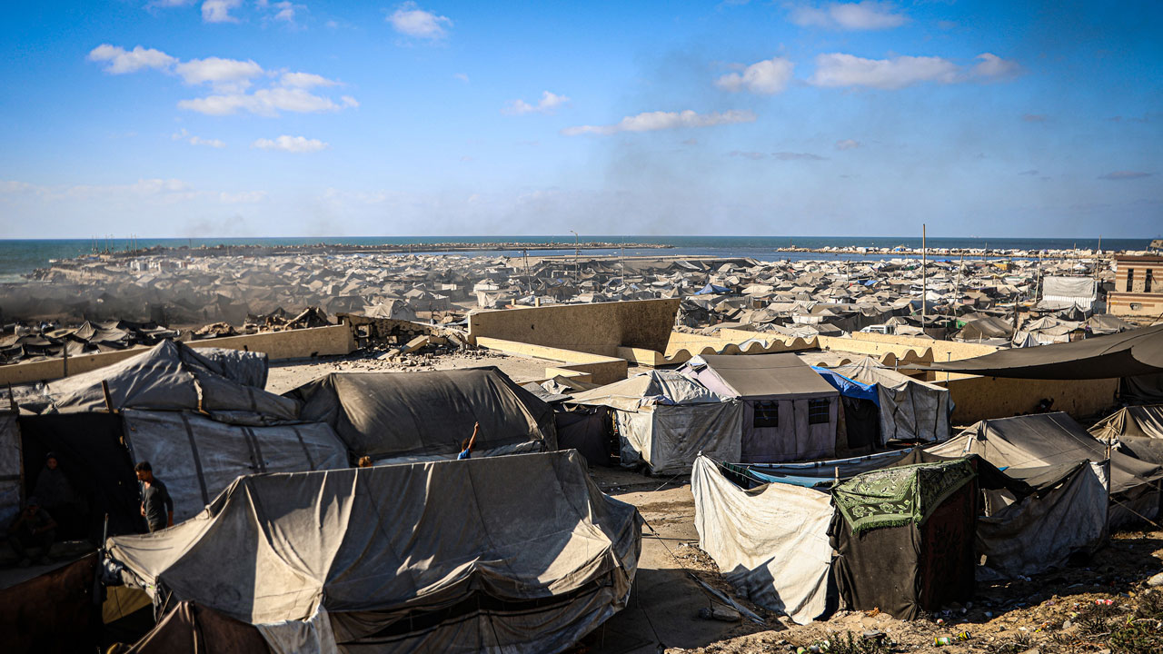 Foto - Gazze sahiline sıkıştılar! Binlerce Filistinli hayatta kalma mücadelesinde