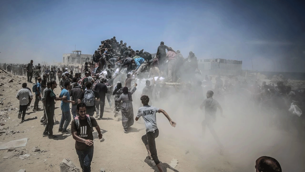 Foto - Gazze'de büyük şerefsizlik! 