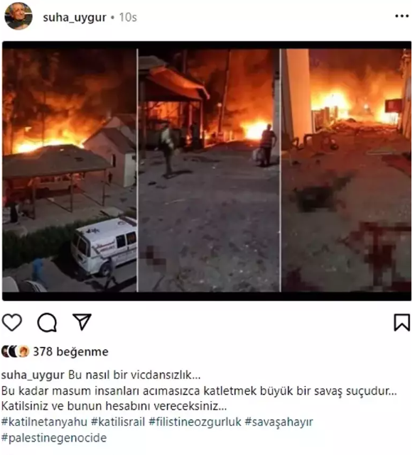Foto - Gazze'de hastane vuran İsrail’e ünlülerden sert tepki!
