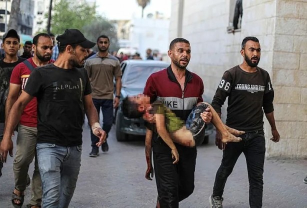 Foto - Gazze'de kanlı sabah! Katil İsrail öldürmeye devam ediyor: Her yer Filistinli çocukların cesetleriyle dolu