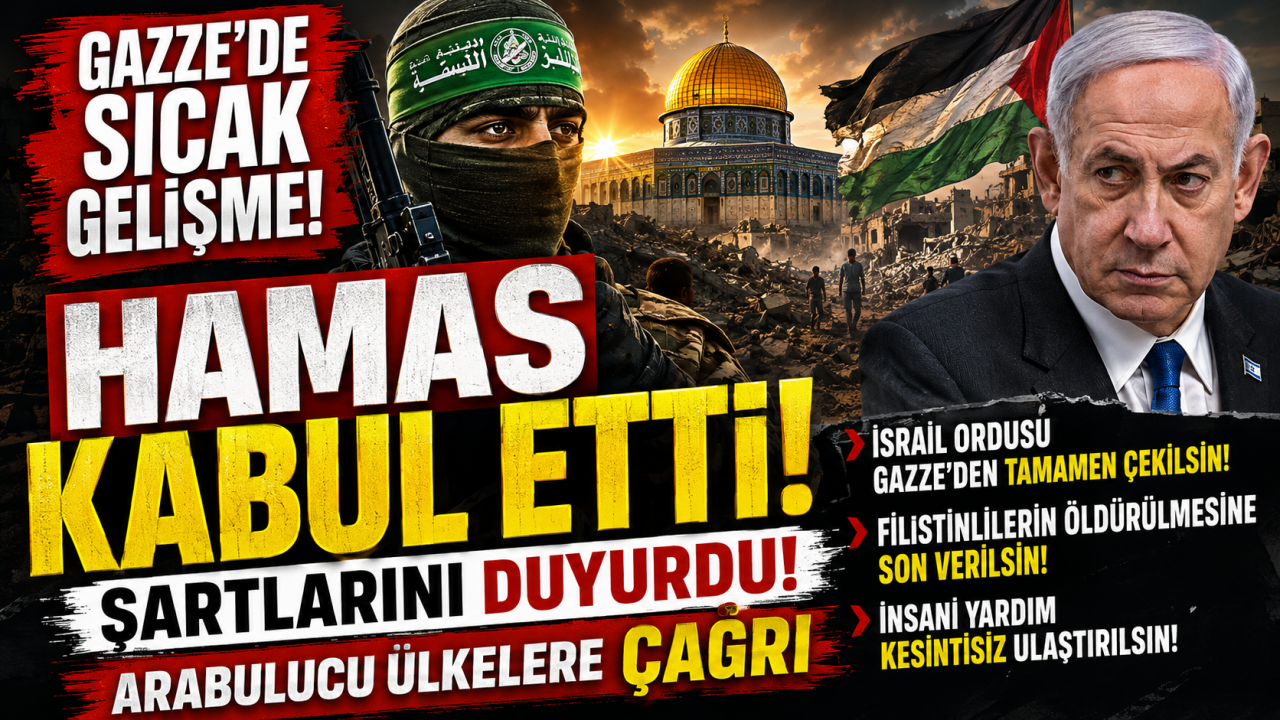 Gazze'de sıcak gelişme! Hamas kabul etti, şartlarını duyurdu! Arabulucu ülkelere çağrı