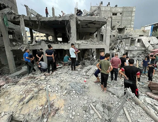 Foto - Gazze'de soykırım var! Katil İsrail yine Cibaliye Mülteci Kampı'nı hedef aldı