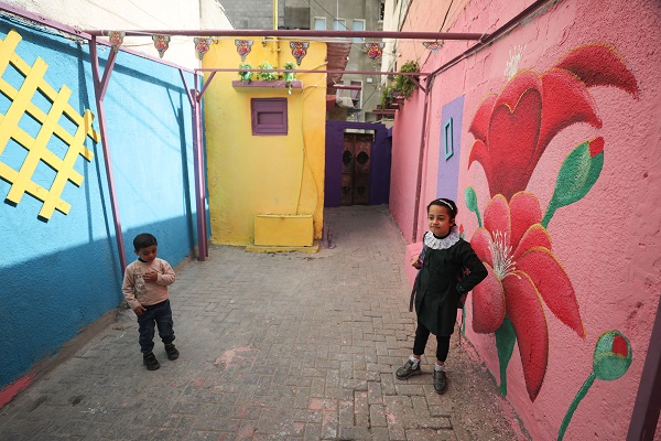 Foto - Gazze'deki duvarlar çiçek açtı! 