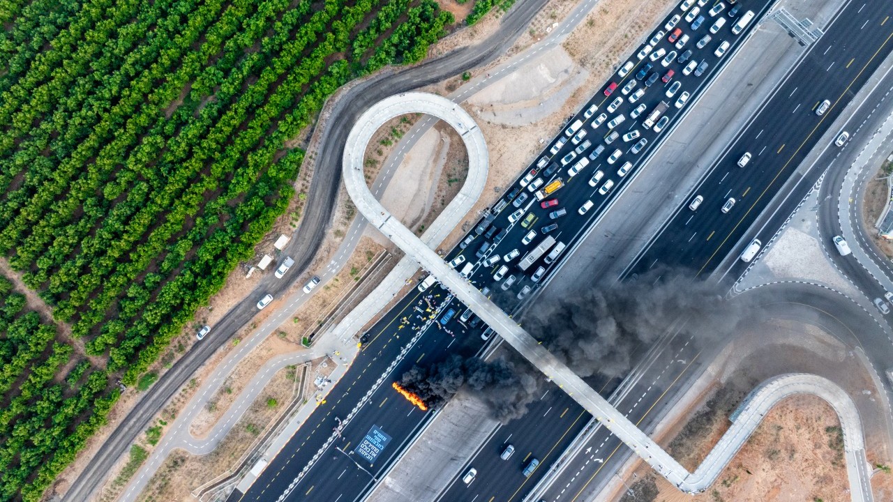 Foto - İsrail'e karşı İsrailli protestocular otoyolları kapattı! ﻿Gazze'de abluka can almaya devam ediyor