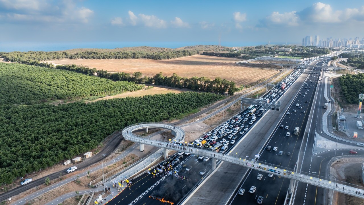 Foto - İsrail'e karşı İsrailli protestocular otoyolları kapattı! ﻿Gazze'de abluka can almaya devam ediyor