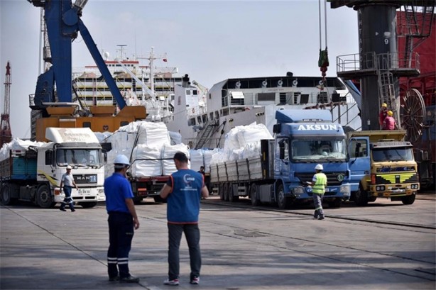 Foto - Gazze'ye tonlarca insani yardım