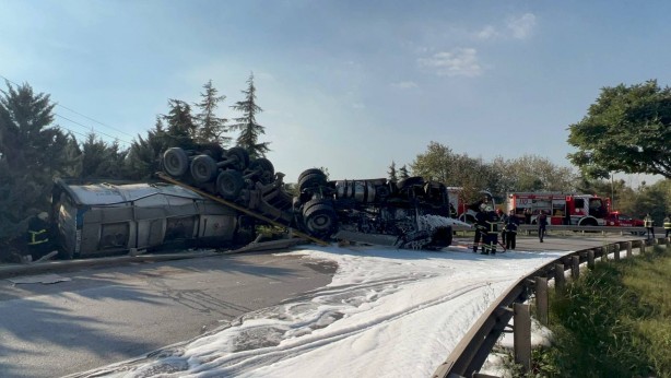 Foto - Gebze'de ekipleri harekete geçiren kaza